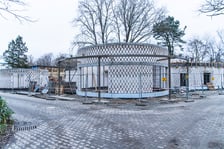 Budowa nowej lwiarni we wrocławskim Zoo.